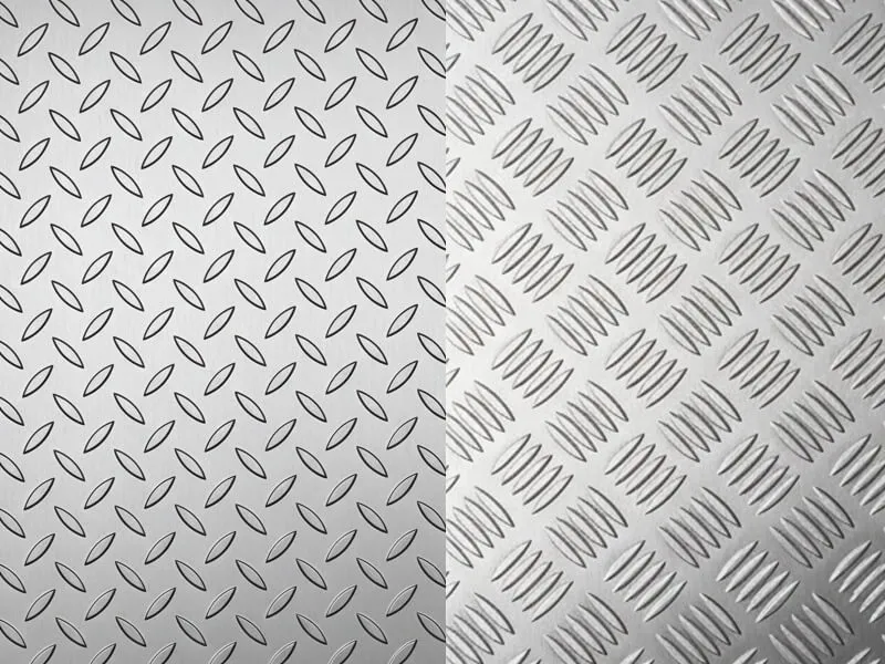 Stainless Steel Checker Plate Guide: 5-Bar vs. Diamond Pattern