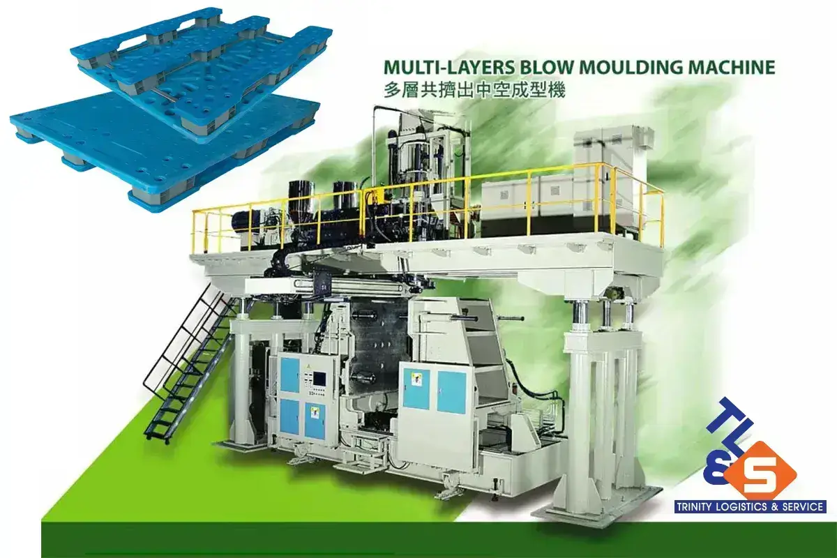 Heavy duty industrial plastic pallets